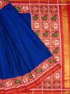 Blue Plain Galo Patan Patola Saree by Nirmal Salvi - Patan Patola