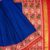 Blue Plain Galo Patan Patola Saree by Nirmal Salvi - Patan Patola