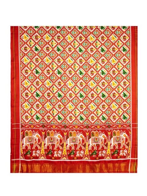 Authentic Patola Saree - Patan Patola Double Ikat Silk by Nirmal Salvi