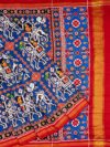 Blue Hathi Savari Big Patan Patola Saree by Nirmal Salvi