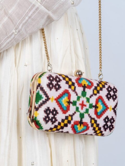 Double Ikkat Patan Patola clutch