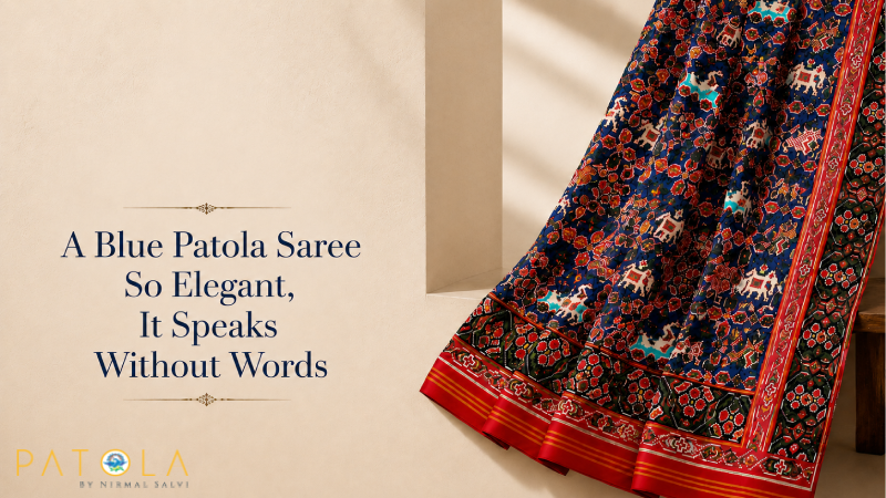 A Blue Patola Saree So Elegant, It Speaks Without Words
