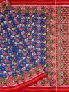 Royal Blue Laheriya ma Hathi Popat Patan Patola Saree