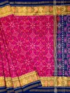 Royal Pink Navratna Single Ikat Patola Saree