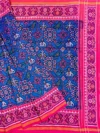 Navratna Ma Fig Semi Ikat Patola Saree