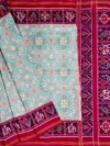 Mint Green Navratna Semi Ikat Patola Saree