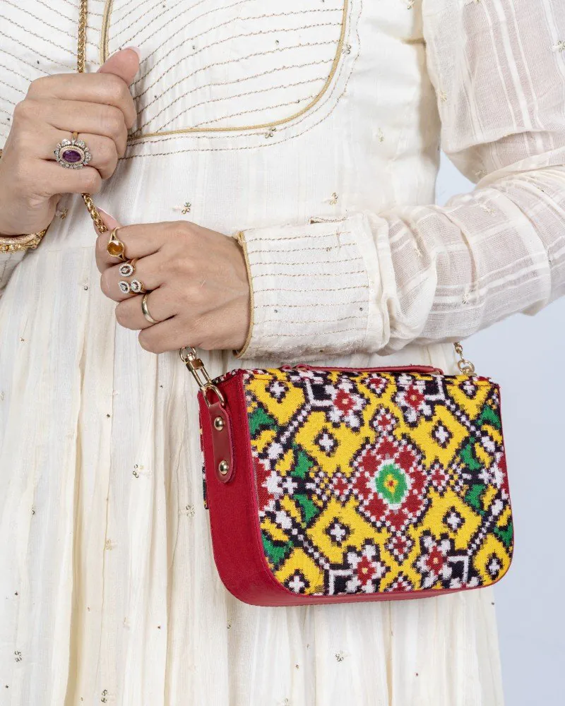 Double Ikkat Patan Patola Purse